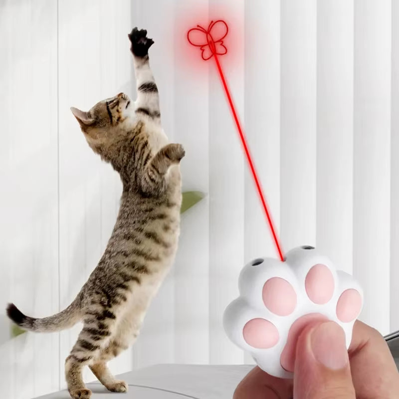 Pet Cat Toys Pet Laser Toy for Cats Interactive Funny Kitten Training Laser Toy Usb Rechargeable Multifunctional Cat Accessories