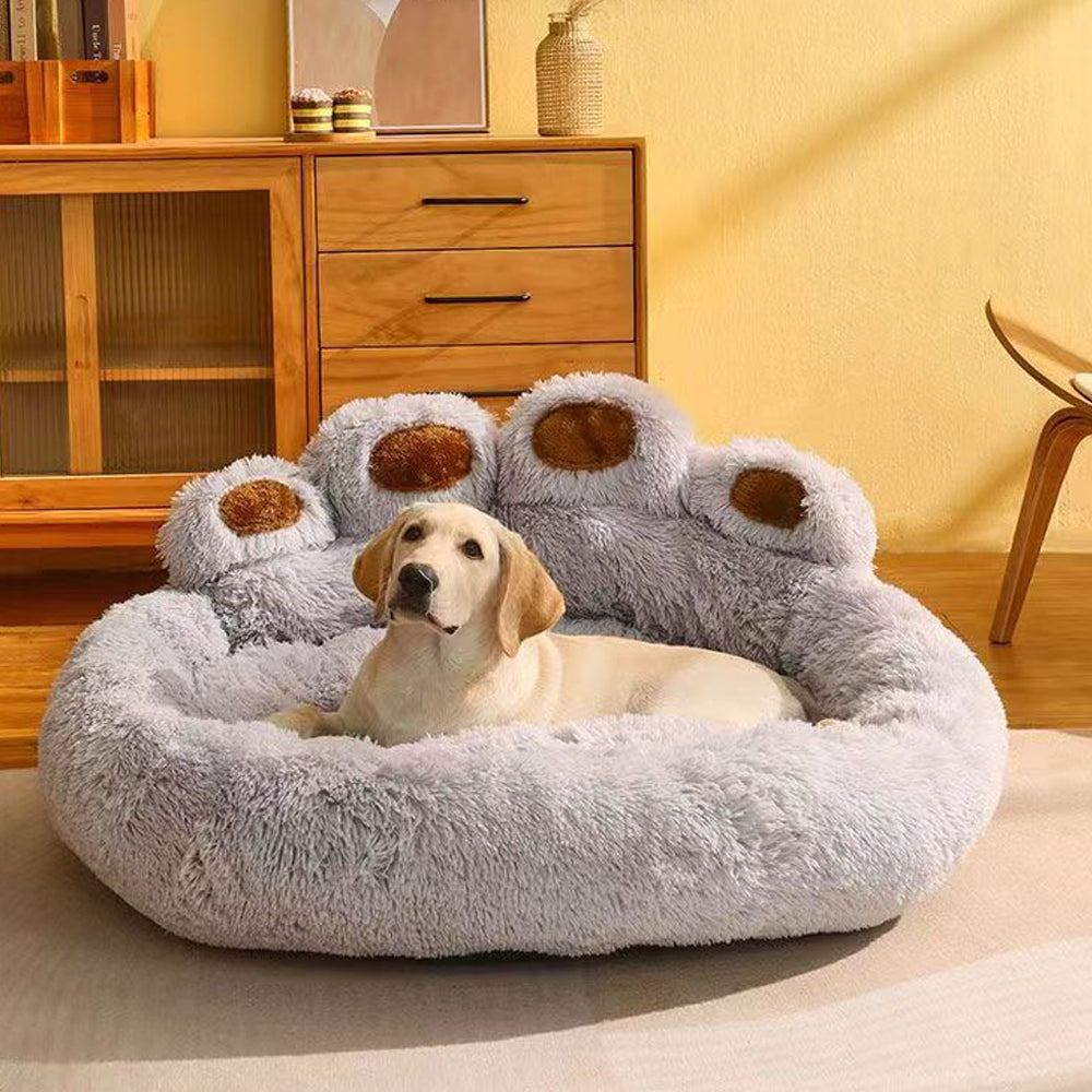 Dog Bed Cat Beds Soft Washable Fleece Puppy Cushion Warm Pet Basket Large Dog UK