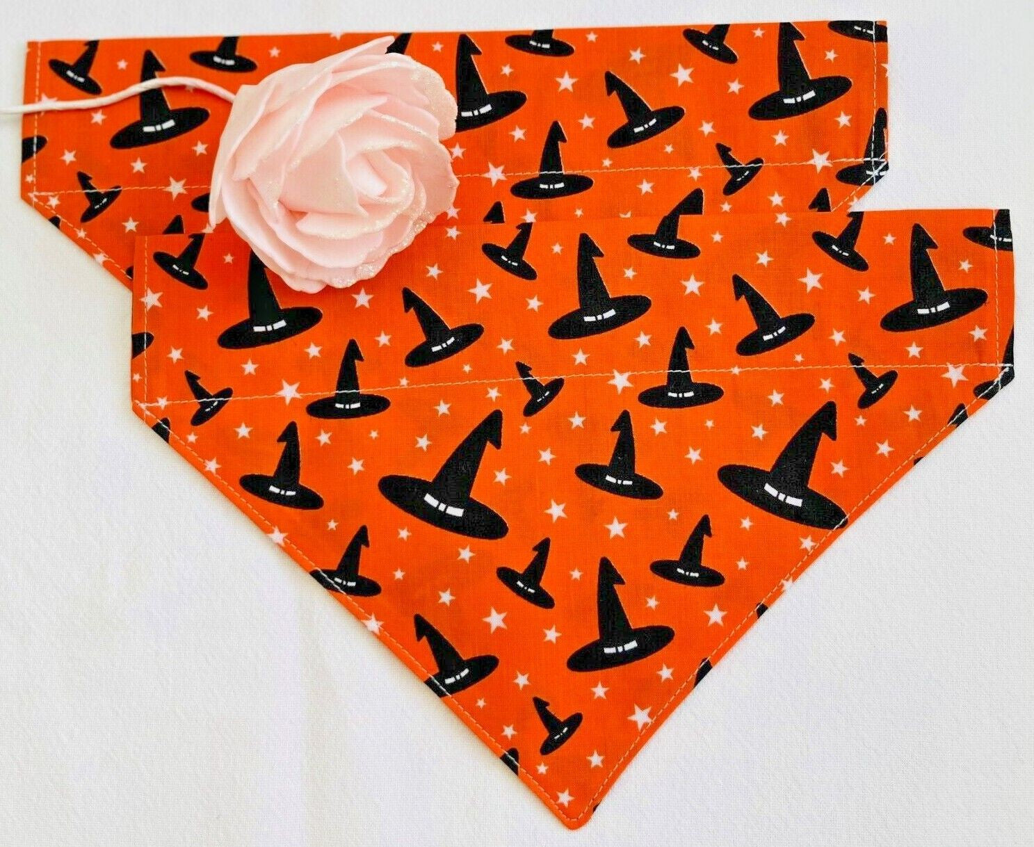 Halloween Dog Collar Accessories Bows & Bandanas Handmade in UK. Multi Sizes