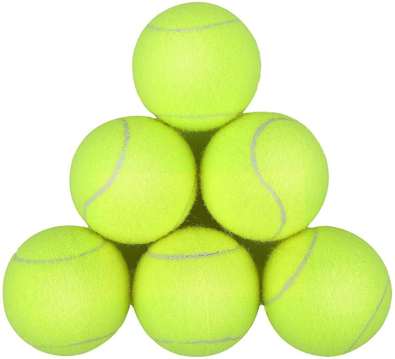 Pack of 6 Tennis Balls, Sport Play Dog Toy Ball Sturdy & Durable, Great for Play