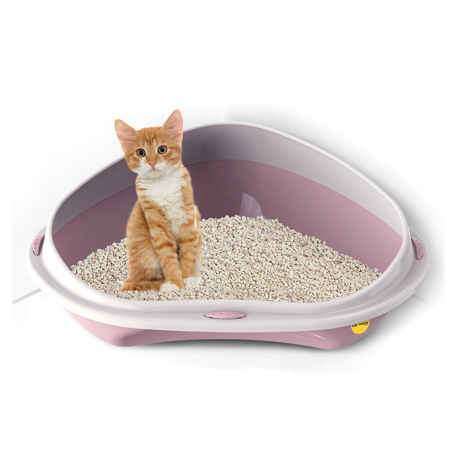 Cat Corner Litter Tray Large or Jumbo Rim Pet Open Toilet Pan Box Cat Centre®