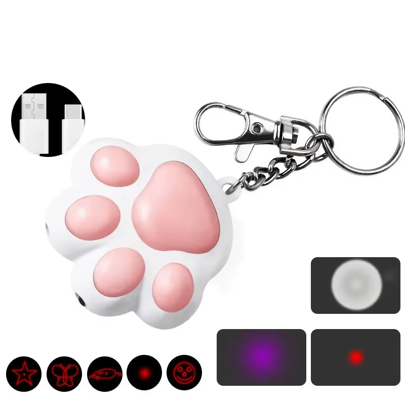 Pet Cat Toys Pet Laser Toy for Cats Interactive Funny Kitten Training Laser Toy Usb Rechargeable Multifunctional Cat Accessories