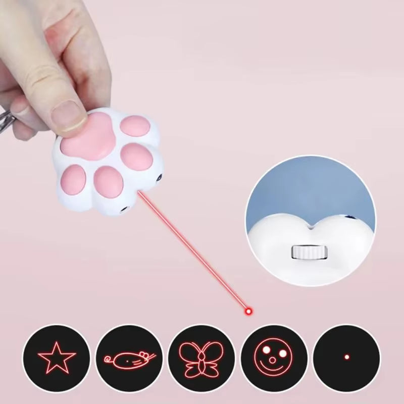 Pet Cat Toys Pet Laser Toy for Cats Interactive Funny Kitten Training Laser Toy Usb Rechargeable Multifunctional Cat Accessories